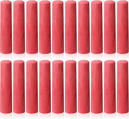 20 Pcs Sidewalk Chalks for Kids Non Toxic Jumbo Chalk for Party Gift Outdoor Art Classroom Play Painting (Red)