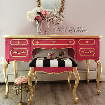 Dixie Belle Paint Company Chalk Finish Furniture Paint - Peony (4oz) - Matte Hot Pink Chic Chalk Mineral DIY Furniture Paint