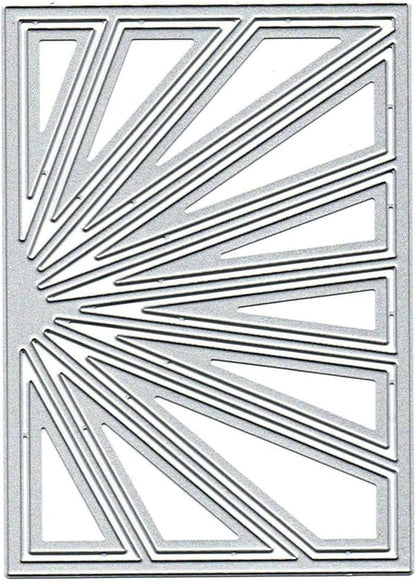 Mvchifay Cutting Dies for Card Making Metal Die-Cuts Scrapbooking Tool Hollow Frame DIY Craft Punch Template Embossing for Paper Album Decor (Sun Frame-14x10cm)