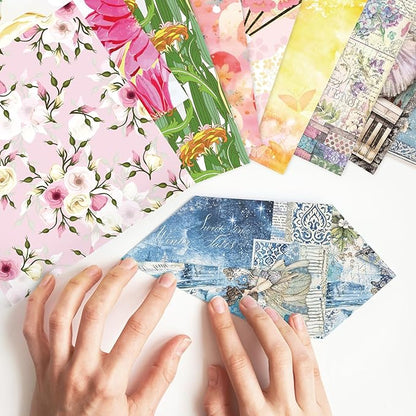 Origami 6x6 Paper Kit 150 Sheets 150 Vivid Colors Double Sided Same Printed Traditional Patterns Square for Arts Crafts Projects Japan Traditional Chiyo.Flower