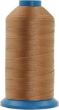 Mandala Crafts Bonded Nylon Thread Russet Brown Heavy Duty Sewing Threads - 1250 YDs Size 138 420D T135 Tex 135 Thread for Leather Jeans Weaving Outdoor Marine Upholstery Threads