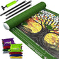 Napzy Puzzle Mat Rollup Puzzle Mats for Jigsaw Puzzles Storage Puzzles Matt Roll Up Board Saver with 8 Sorting Trays 1 Drawstring Bag Jigsaws Table for Up to 1500PCS