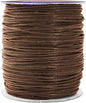 Mandala Crafts 1.5mm 109 Yards Dark Brown Cotton Waxed Cord for Jewelry Making Bracelet Cord Waxed String - Beading String Thread Jewelry Cords for Necklaces String