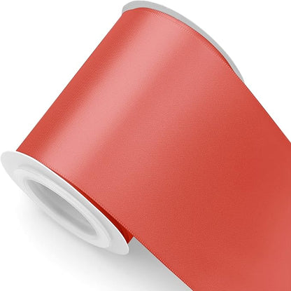 Humphrey's Craft 3 Inch Watermelon Double Faced Satin Ribbon - 5 Yards Variety of Color for Crafts Gift Wrapping Cutting Ceremony Decoration Sewing Christmas Tree Wedding and Dining Tables.