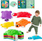 JOYIN Turtle Balance Stepping Stones, 6 Pcs Kids Turtle Jumping Stones Steps Stones Up to 265 Ibs, Toddler Obstacle Course Coordination Game Toys for Ages 3 Years and UP Indoor or Outdoor Play