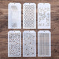 DIY Decorative Stencil Template for Scrapbooking Painting on Wall Furniture Crafts, Set of 6 (Polka Dot)