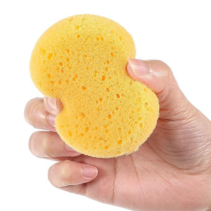 Qianyu 20PCS Pottery Sponges for Clay, Painting Sponge Elasticity Round Cleaning Sponge Soft Water Absorption Soap Sponges for Kitchen Ceramics Household Shoes Leather Care Artists