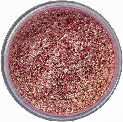 Premium Diamond Mica Powder Pigment- for Epoxy, Resin, Soap, Paint, Woodworking, Acrylic Pouring, Bath Bombs, Fishing Lures - DIY Arts and Crafts Additive (Diamond Red Gold)