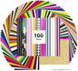 HTVRONT HTV Heat Transfer Vinyl Bundle - 100 Pack 12 * 10in Heat Transfer Vinyl for T-Shirt, 43 Assorted Colors HTV Vinyl Bundle for All Cutter Machine, Easy to Cut & Weed & Transfer Iron on Vinyl