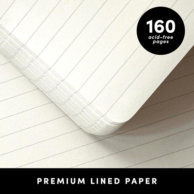 PAPERAGE Lined Spiral Journal Notebook, (Checkered Rainbow), 160 Pages, Hardcover Journal for Women & Men, Medium 5.5 in x 8 in - 100 GSM, Thick Paper, Spiral Notebook for Work, School & Journaling