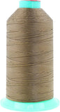 Mandala Crafts Bonded Nylon Thread Dark Beige Heavy Duty Sewing Threads - 800 YDs Size 207 630D T210 Tex 210 Thread for Leather Jeans Weaving Outdoor Marine Upholstery Threads