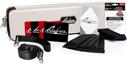 Quiver Time White Quiver Card Carrying Case - TCG Cards Deck Box Holder for Trading Cards, MTG Bag Playing Card Case (+Wrist & Shoulder Strap, Dividers, Separators, Corner Pads + 100 Apollo Sleeves)