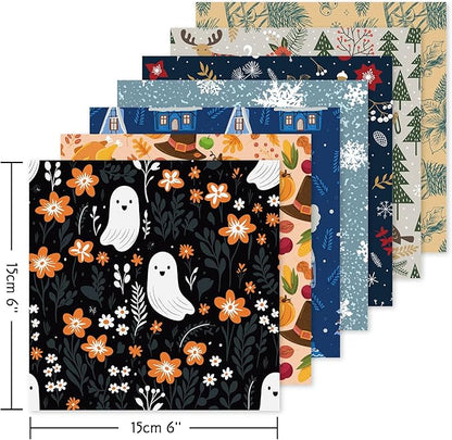 Origami 6x6 Paper Kit 150 Sheets 150 Vivid Colors Double Sided Same Printed Traditional Patterns Square for Arts Crafts Projects Japan Traditional Chiyo.Snack