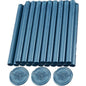 Gray Blue Wax Seal Sticks, ONWINPOR 20pcs Glue Gun Waxs Sealing Sticks for Waxseal Stamp, Wedding Invitations, Mini Waxing Seals Gunsticks Suit to 0.28'' Glue Gun(Gray Blue)