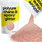 Hemway Polyurethane & Epoxy Resin Glitter for Arts, Crafts, Tumblers, Flooring, Woodwork, Decorating and Resin Projects 100g - Rose Gold Holographic
