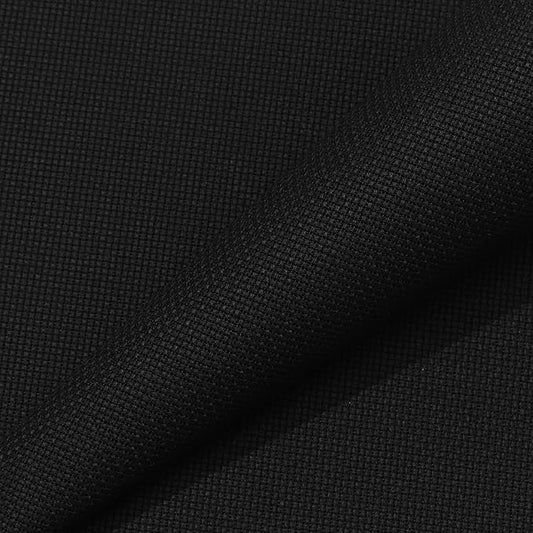Aida Cloth 18 Count Cross Stitch Fabric,19×28inch (18CT, Black)