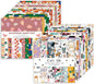 48 Sheets 24 Designs Scrapbook Paper Pad, 6"×6" Single-Sided Decopodge Craft Cardstock Paper,Scrapbooking DIY Decorative Background Cardmaking Supplies.Cat's Life&Sweet Love