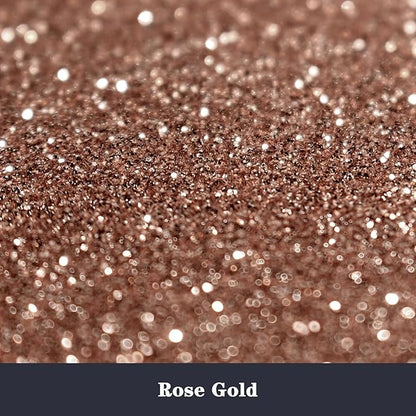 High Capacity 260g Shaker Bottle Package Metalic Glitter, Rose Gold Fine Glitter for Tumbler, Jewelry Making, Epoxy Resin DIY Craft, Face Body Nail Art