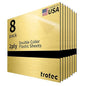 Trotec | Metallic Looking Acrylic Sheet | 12"x12"x1/16, 8 Pcs | Brushed Gold/Black | Metallic Finish - Scratch Resistant for Laser Engraving & Cutting,Printing,Glowforge,Name Plate | USA Made