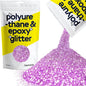 Hemway Polyurethane & Epoxy Resin Glitter 100g / 3.5oz Metallic Crystal Flake Additive for Flooring Jewelry Tumblers Glass Pigment - Chunky (1/40" 0.025" 0.6mm) - Lavender Purple