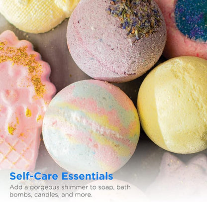 Rolio Mica Powder Pearlescent Color Pigment - Art Set for Resin Epoxy - for Soap Making, Nail Polish, Lip Gloss Set, Eye Shadow, Bath Bomb, Slime & Candle - 10g, 12 Jars - Northern Lights