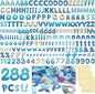 221 Pcs Bulletin Board Letters Round Alphabet Number Punctuation Symbol Combo Letter Cutouts Classroom Decoration for School Classroom Chalkboard Poster Board(Ocean Round)