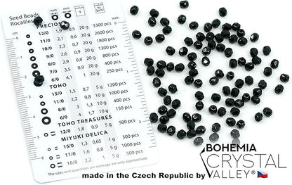 100pcs Faceted Fire Polished Pressed Czech Glass Beads 4mm (0.16in), Jet Black 23980
