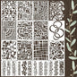 Stencils for Crafts Reusable Texture Stencils Geometric Stencil for Painting on Wood Furniture Card Canvas Paper Scrapbook