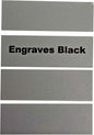 Blank Metal Plates for Laser Engraving - 4 Pack | Aluminum Sheets 0.020" Thick | CO2, Diode, Fiber Laser Compatible | Multiple Sizes & Colors (Silver (engraves black), 1x4.25 inch)