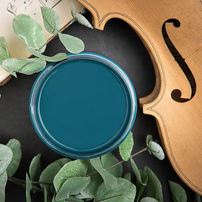 Dixie Belle Paint Company Chalk Finish Furniture Paint - Antebellum Blue (32oz) - Matte Dark Teal Chic Chalk Mineral DIY Furniture Paint