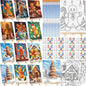 Zhanmai 12 Pack Pre Drawn Canvas for Painting Sip and Paint Kit 8" x 10" Paint Party Set Canvas Painting Pre Printed Canvases for Party Favor DIY Virtual Adult's Date Night(Gingerbread Man)