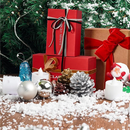 3/8" X 20 Yards Red Velvet Ribbon for Christmas Tree Wreath Decoration Handmade Crafts Ornaments Gift Wrapping & Bow Making
