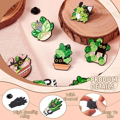 Mixed Enamel Pins for Backpacks, Beadthoven Cute Enamel Brooch Pins Set, Funny Backpack Pins, Aesthetic Lapel Badge Pins Bulk for DIY Clothes Accessories Holiday Gifts