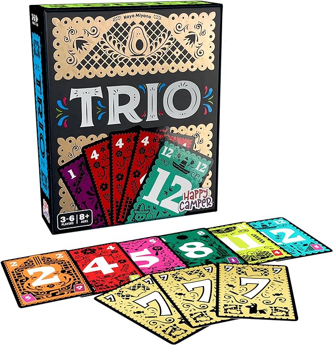 Happy Camper - Trio | Hottest New Family Game | Award-Winning | Game-of-The-Year | Perfect Stocking Stuffer | Great for Parties | 3-6 Players | Ages 8+