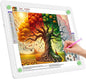 TOHETO A3 Light Board for Diamond Painting, Super Bright Magnetic Light Pad with Side Buttons, Lightbox for Tracing and Drawing, Corded Light Table for Sketching, Animation, Weeding Vinyl (White)