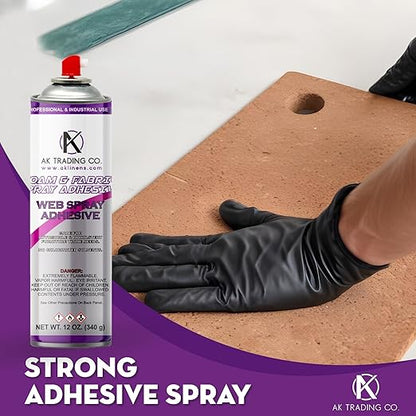 AK Trading Professional Quality General Multipurpose Spray Adhesive, 6-Ounce for Acoustic Panels & Craft Upholstery Foam Adhesive & Fabric Glue