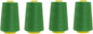 Mandala Crafts 4 Pack of Serger Threads Cones Spools - 20S/2 24000 Yards Polyester Green Threads for Sergers Machine and Overlock Quilting Sewing Machine