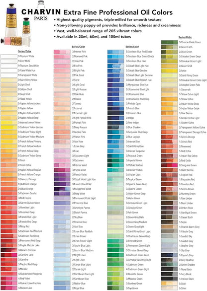 Charvin Extra Fine Oil Paint, Royal Blue 20 ml - Triple-Milled, Rich Texture, Poppy Oil-Based, Light-Fast, Handmade, Archival Quality