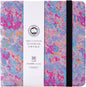 Lightwish Square Watercolor Journal,100% Cotton,300gsm/140lb,Acid-Free,24 Sheets Cold Press Watecolor Sketchbook for Artists Adults Students,6.29 * 6.29 Inches(Purple Sunset)