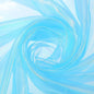 MECCANIXITY Iridescent Sheer Organza Fabric, 2 Yards x 59 Inches Solid Laser Holographic Shiny Fabric Organza Cloth for Wedding, Curtains, Costume, Photo Background, Sky Blue