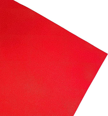2 Sheets of Red 14 Count Aida Cloth – 21 x 21 Inch Pre-Cut Fabric Squares – Cross Stitch Fabric – 100% Cotton – Ideal for Needlework & Embroidery – The Knotty Unicorn