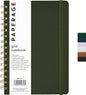 PAPERAGE Graph Paper Spiral Notebook & Journal, (Olive Green), 160 Pages, Medium 5.5 inches x 8 inches - 100 GSM Thick Graphing Paper, Hardcover, Double-Wire Grid Spiral Notebook