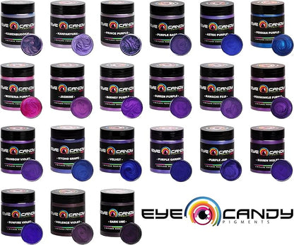 Eye Candy Pigments Premium Purple Mica Powder - Purple Jam (50gr) - for Epoxy, Resin, Soap, Paint, Woodworking, Acrylic Pouring, Bath Bombs, Fishing Lures - DIY Arts and Crafts Additive