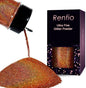 Renfio Holographic Ultra Fine Glitter Powder Metallic Resin Glitter 2.11 Oz (60g) PET Flakes Crafts Sequins 1/128" 0.008" 0.2mm Epoxy Chips Flakes for Tumblers Slime - Laser Light Copper