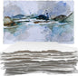 Wanderings Thick Handmade Watercolor Paper with Deckled Edge A5-5.8x8.3-500GSM Premium White Cold -Pressed Textured Mixed Media Paper Made with Recycled Cotton - 15 Loose Leaf Sheets