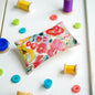 Emery Pincushion for Sewing - Filled with Abrasive Emery Sand - Handmade in USA (2"x3", Pastel Floral on White)