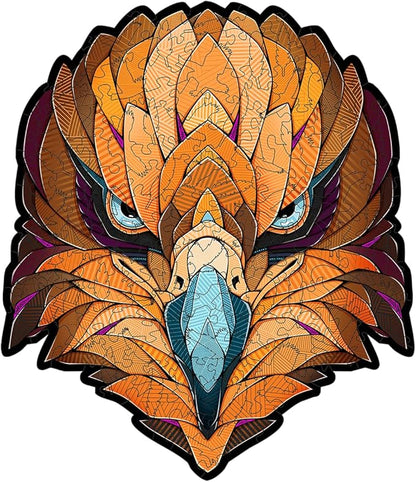 Eco-Wood-Art Wooden Puzzle - Eagle S | Majestic Bird Jigsaw Puzzle for Adults | 3D Eagle Decor | 120 Intricate Pieces | Eco-Friendly Home Decor Gift