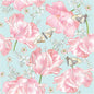 20-ct 13x13 Flowers Paper Luncheon Decoupage Napkins, 3-Ply Servilletas Printed Flower Pink Tulips Cocktail Napkin for Art, Dinner and Party, Disposable Napkins Decor