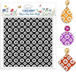 CHGCRAFT Circle Square Polymer Clay Texture Sheets Geometric Silicone Texture Stamp Clay Texture Mat Modeling Pattern Pad Sheets for Jewelry and Earrings Tools, 5.5x5.5 inch