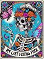Skullhead Stamped Cross Stitch Kits - Flower Counted Cross Stitch Kits for Beginners Adults Needlepoint Cross-Stitch Patterns Butterfly Dimensions Needlecrafts Embroidery Kits Arts and Crafts
